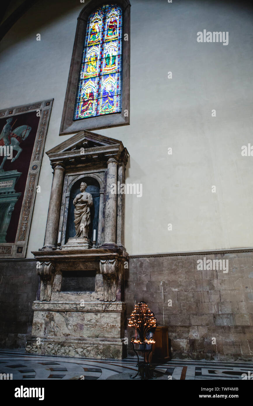 All'interno della Cattedrale di Santa Maria del Fiore Foto Stock