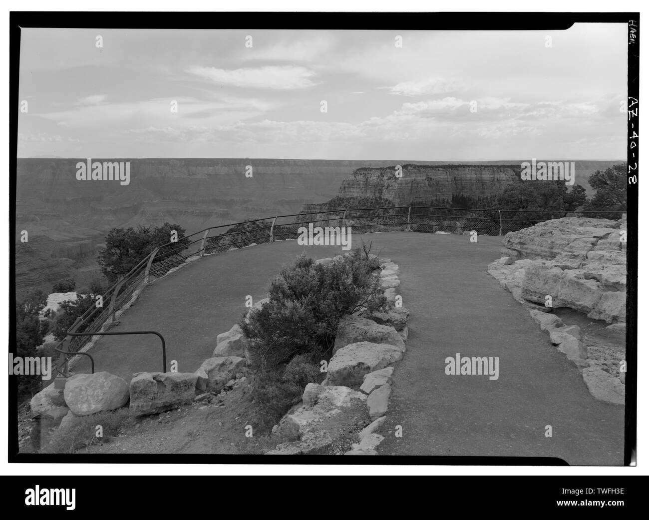 Punto ROYAL si affacciano, rivolta verso NNE. - Cape Royal Road, tra entrata Nord su strada e Cape Royal, Grand Canyon, Coconino County, AZ Foto Stock