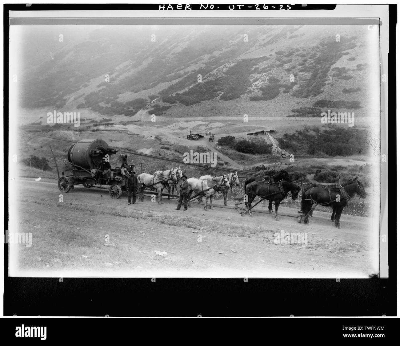 Impianto Propulsivo, potente turbina consegna, 1908. - La Valle di fragola Progetto, Payson, Utah County, UT Foto Stock