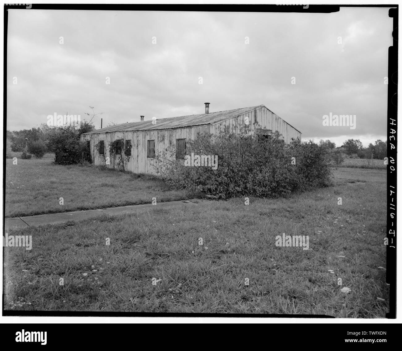 PX (alimentazione store), anteriore e sul lato sinistro, guardando a sud-est. - NIKE Missile Base C-84, PX, a sud della zona di lancio di unità di ingresso, a est di caserme, Barrington, Contea di Cook, il Foto Stock