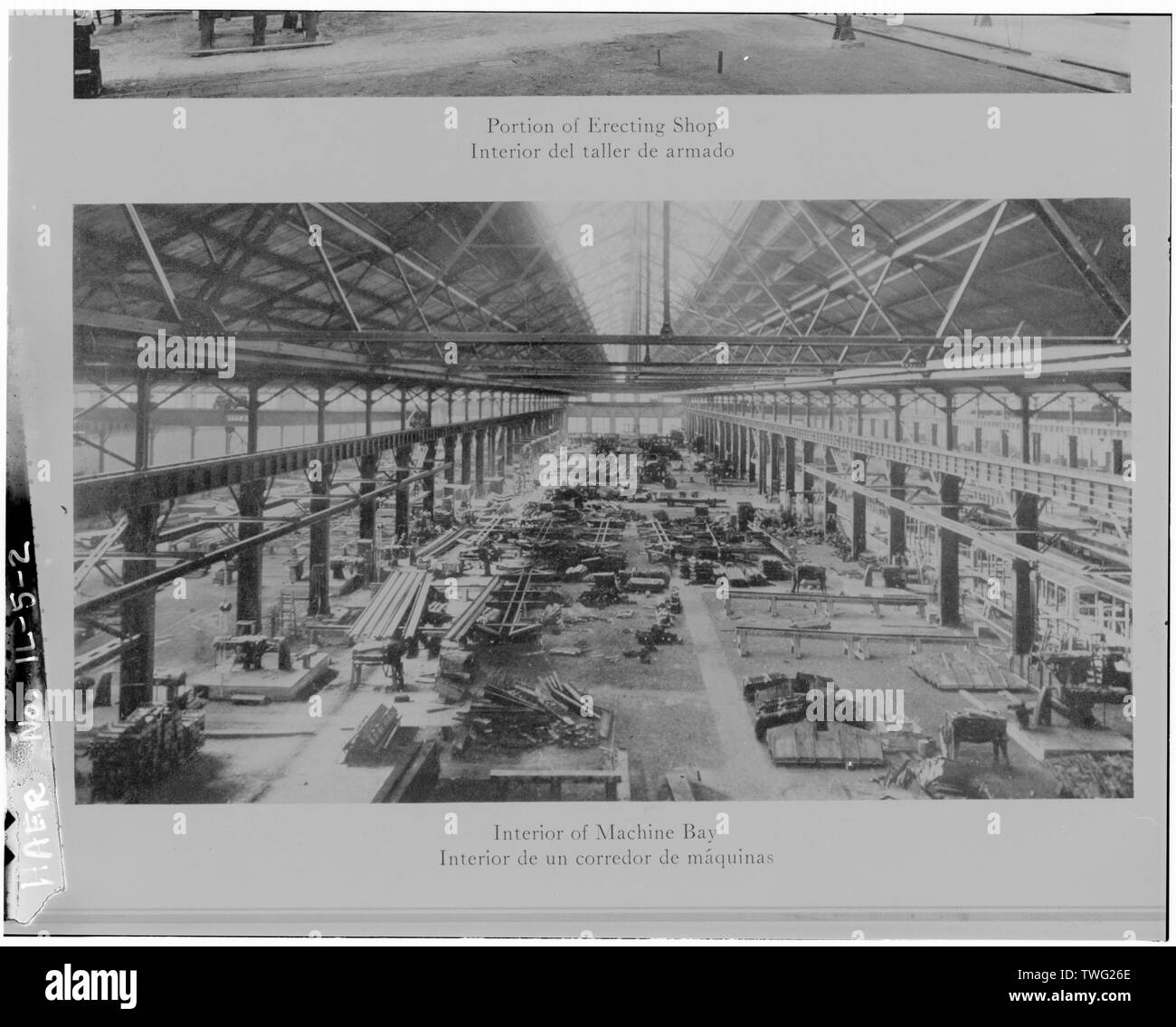 Porzione di formatura di Shop, interne della macchina bay - Pullman complesso industriale, 111Street e Cottage Grove Avenue prossimità, Chicago, Contea di Cook, il Foto Stock