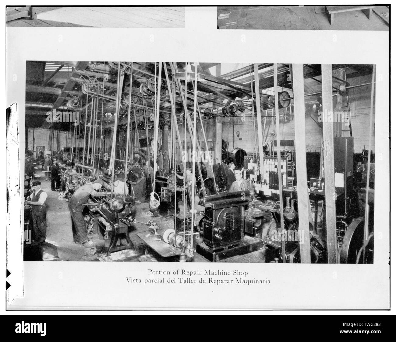 Porzione di macchina di riparazione Shop - Pullman complesso industriale, 111Street e Cottage Grove Avenue prossimità, Chicago, Contea di Cook, il Foto Stock