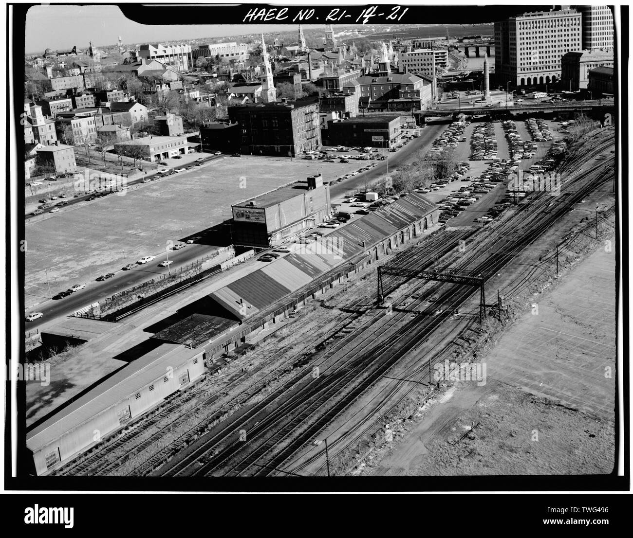 La provvidenza e Worchester RR- nolo house. La provvidenza, la Provvidenza Co., RI. Sec. 4119, mp 185.66 (cfr. haer n. RI-3 per ulteriore documentazione su questo sito.) - Nord-est del corridoio ferroviario, Amtrak itinerario tra CT e ma le linee statali, la provvidenza, la contea di Providence, RI; Boucher, Jack, fotografo Foto Stock