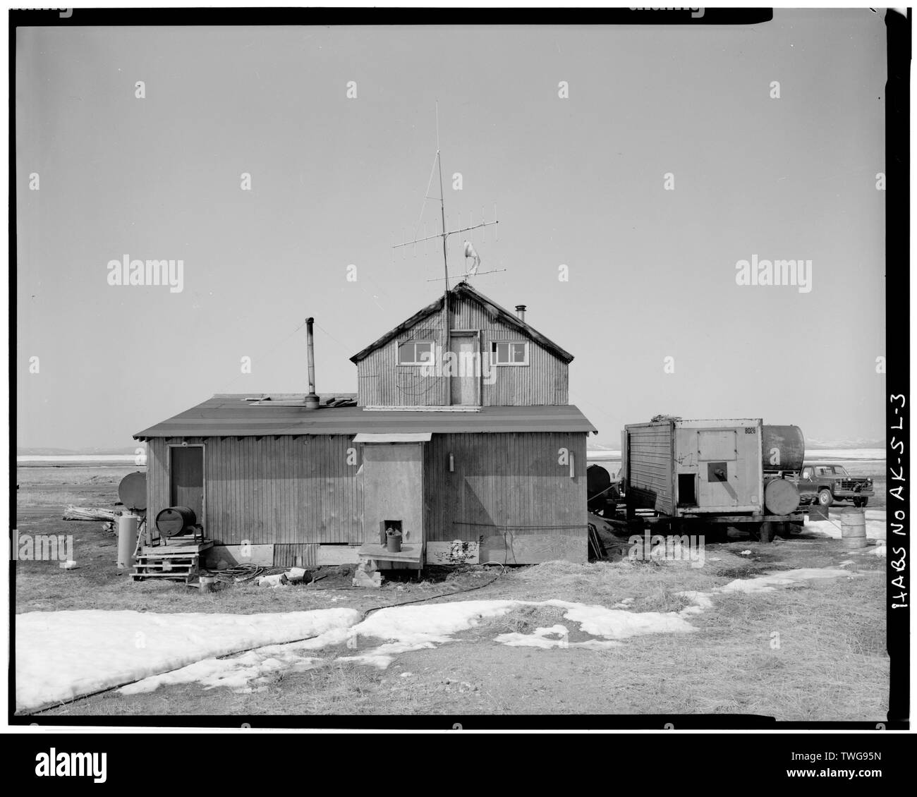 Posteriore - Iditarod Trail Shelter cabine, sicurezza Roadhouse, sicurezza portuale, Nome area di censimento, AK Foto Stock