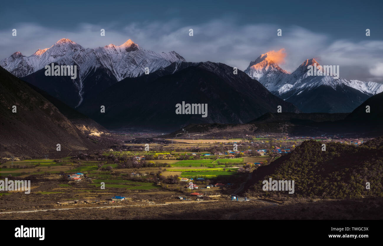 Taohuagou, Tibet Foto Stock