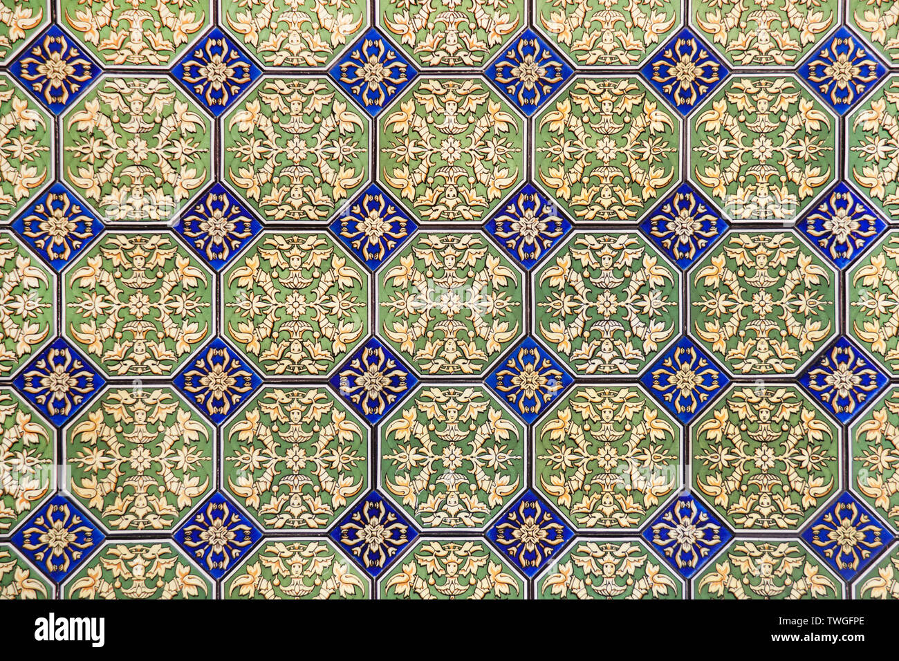 Azulejos - ceramica smaltata spagnola Foto Stock