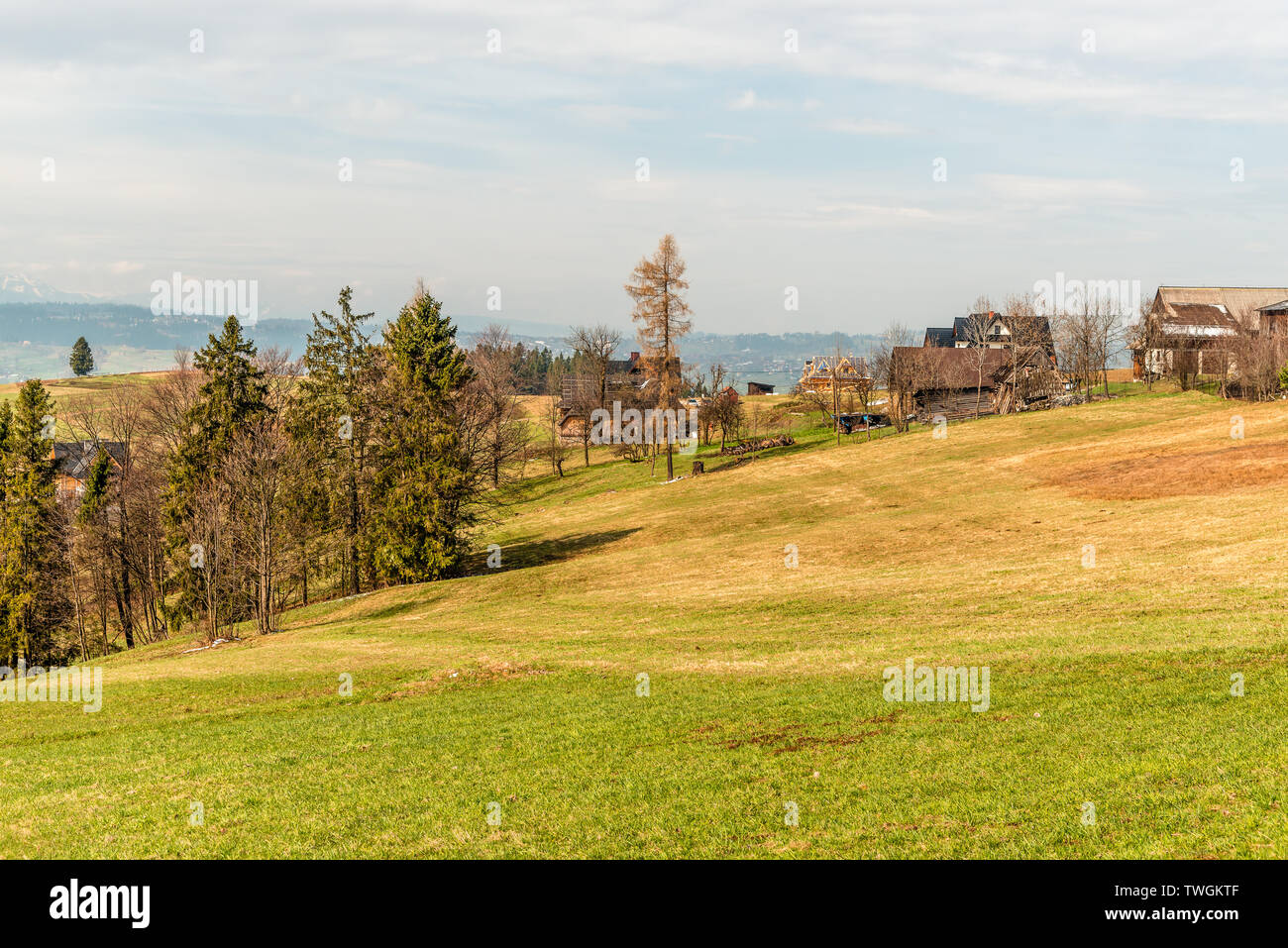 Viste sui Monti Tatra in primavera Foto Stock