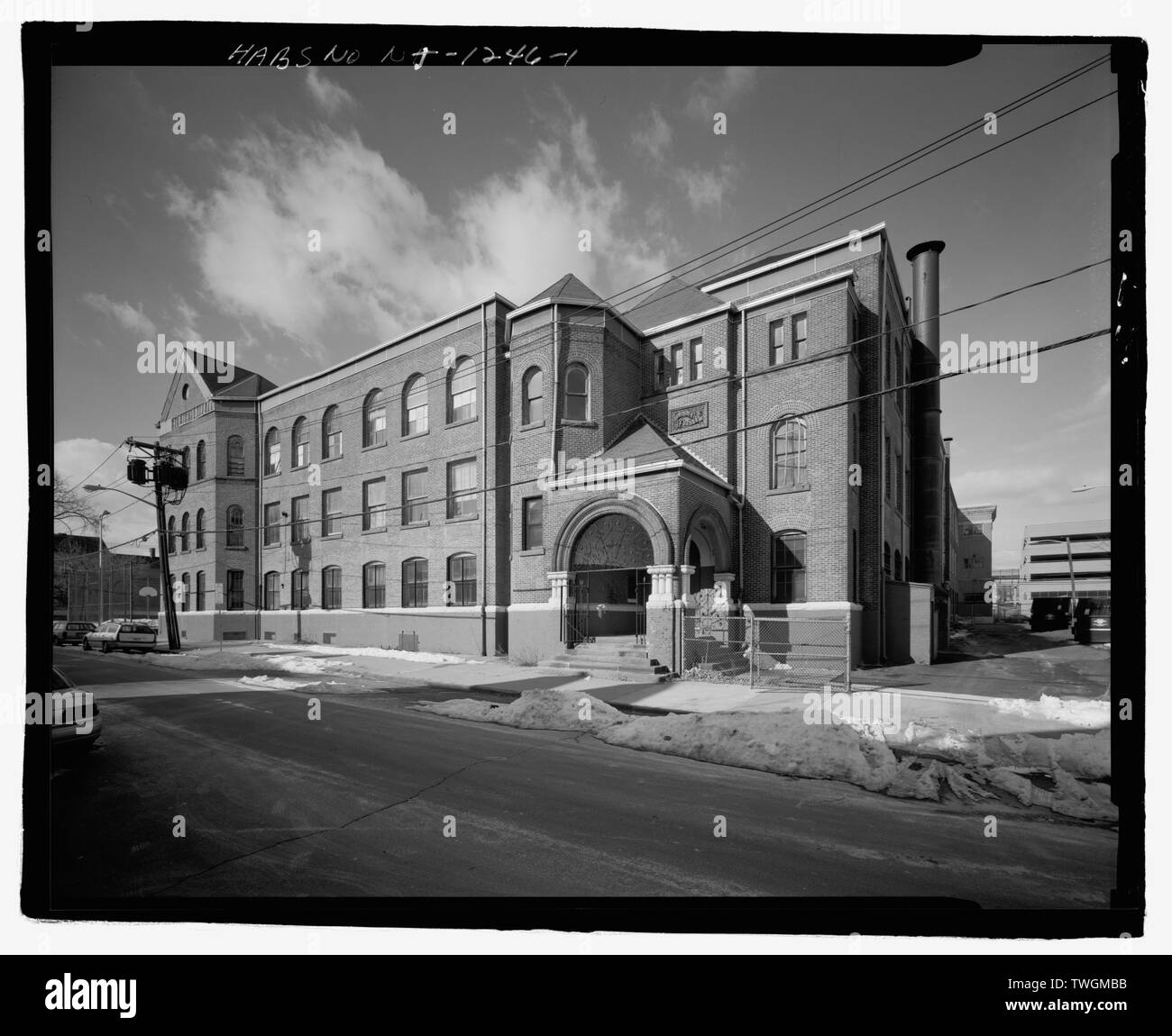 RICHMOND STREET FACCIATA - Tredicesima Avenue Scuola, 131 Tredicesima Avenue, Newark, Essex County, NJ Foto Stock