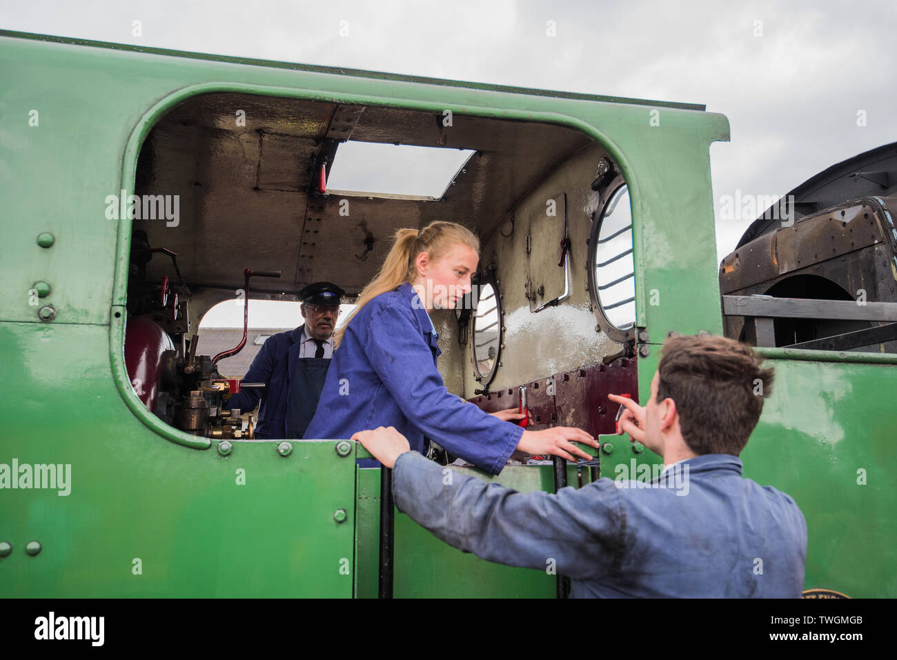 Bo'ness e Kinneil Railway volontari Foto Stock