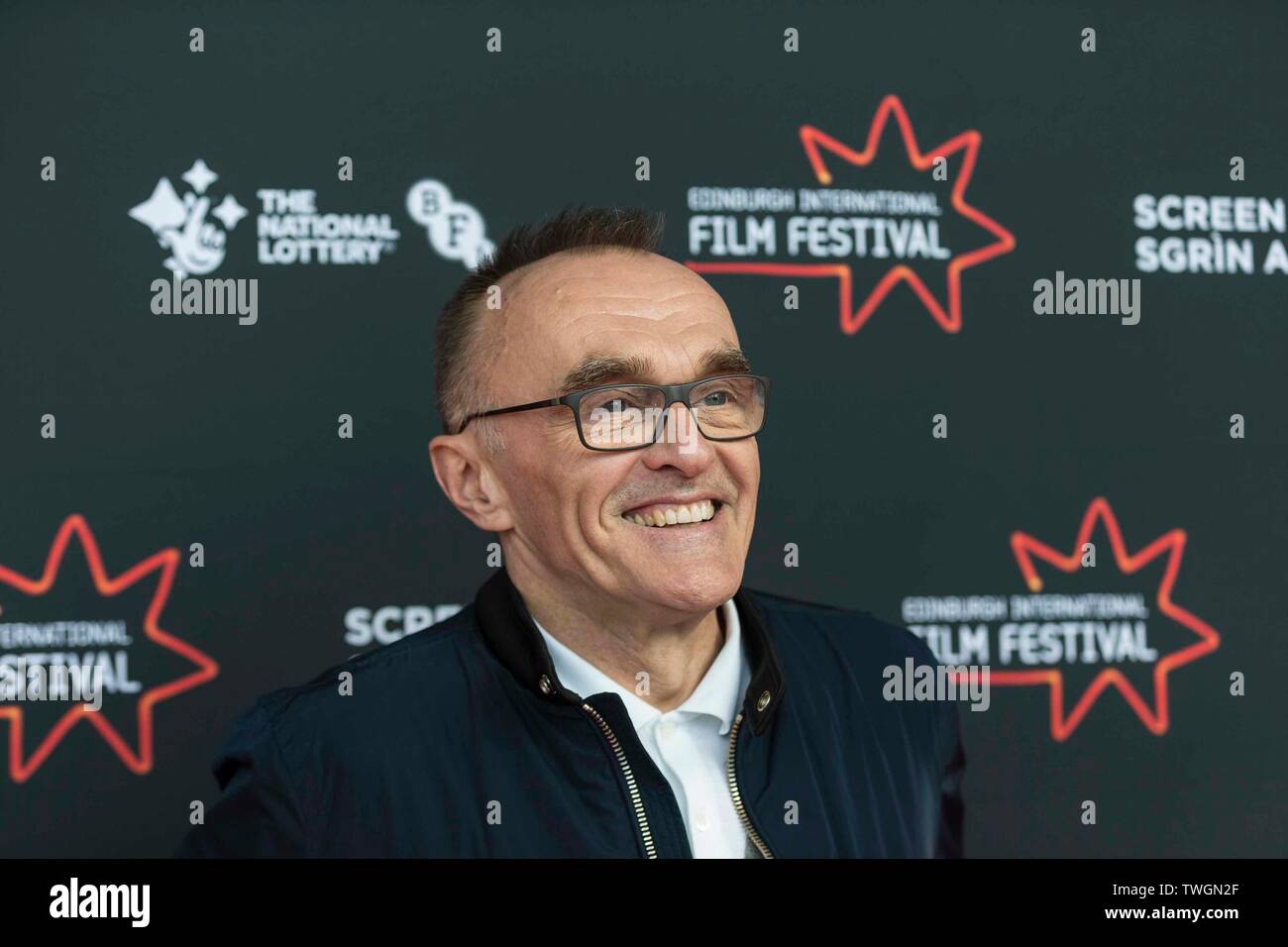 Edinburgh, Regno Unito. 20 giu 2019. La Scottish Premiere del nuovo Danny Boyle film, ieri, avviene a Vue Omni di Edimburgo. Frequentando la premiere era direttore, Danny Boyle Credito: ricca di Dyson/Alamy Live News Foto Stock