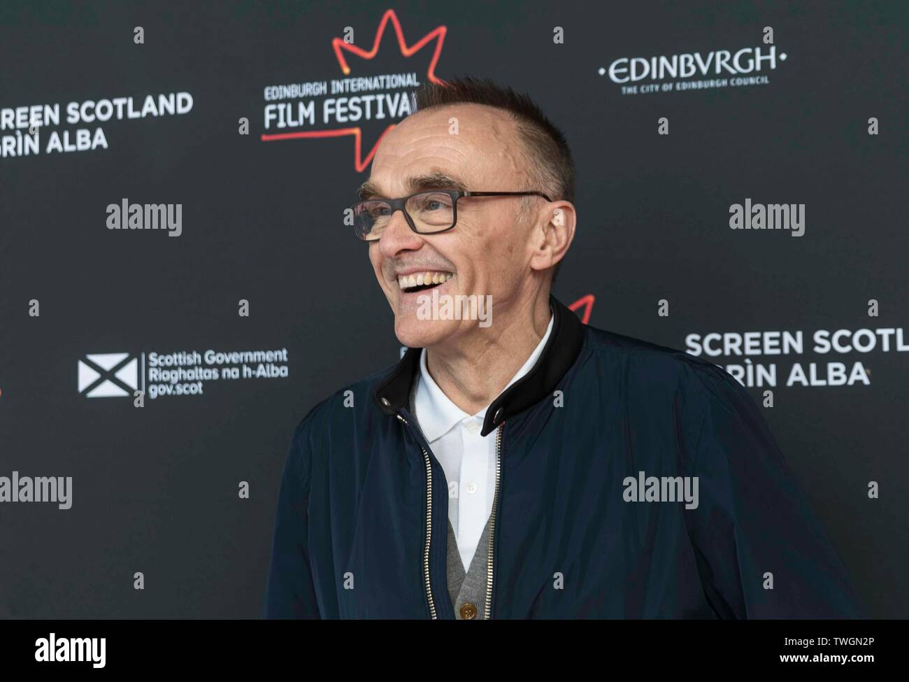 Edinburgh, Regno Unito. 20 giu 2019. La Scottish Premiere del nuovo Danny Boyle film, ieri, avviene a Vue Omni di Edimburgo. Frequentando la premiere era direttore, Danny Boyle Credito: ricca di Dyson/Alamy Live News Foto Stock