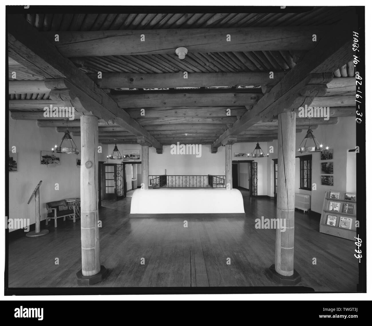 La camera 104, guardando verso sud - Painted Desert Inn, Navajo, Apache County, AZ Foto Stock