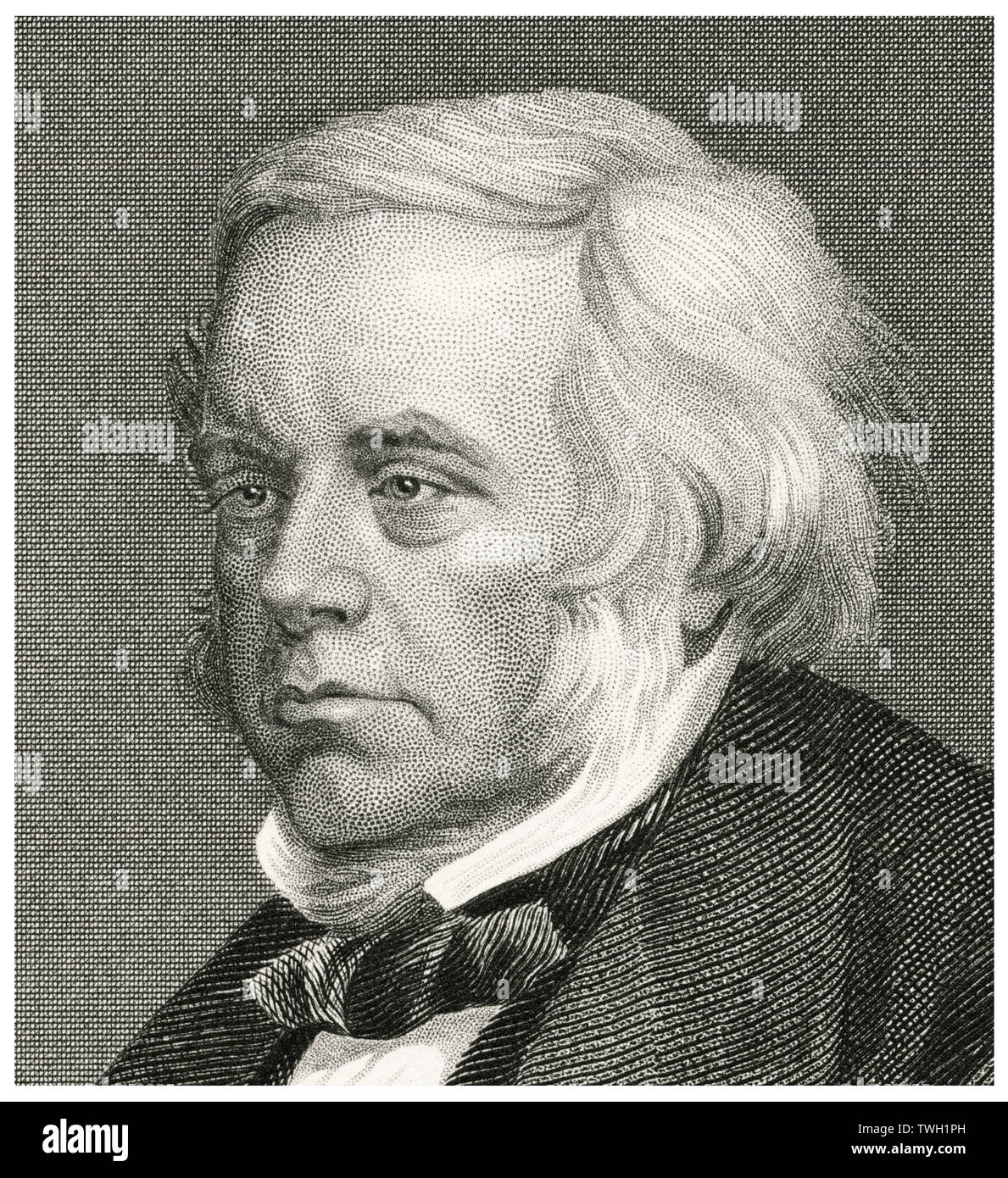 John Bright (1811-89), uomo politico britannico e oratore, testa e spalle ritratto, acciaio incisione, galleria di ritratti di illustri uomini e donne di Europa e America da Evert A. Duyckinck, pubblicato da Henry J. Johnson Johnson, Wilson & Company, New York, 1873 Foto Stock