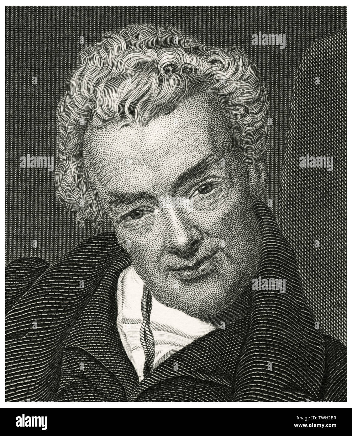 William Wilberforce (1759-1823), uomo politico inglese e leader del movimento per fermare il commercio di schiavi, testa e spalle ritratto, acciaio incisione, galleria di ritratti di illustri uomini e donne di Europa e America da Evert A. Duyckinck, pubblicato da Henry J. Johnson Johnson, Wilson & Company, New York, 1873 Foto Stock