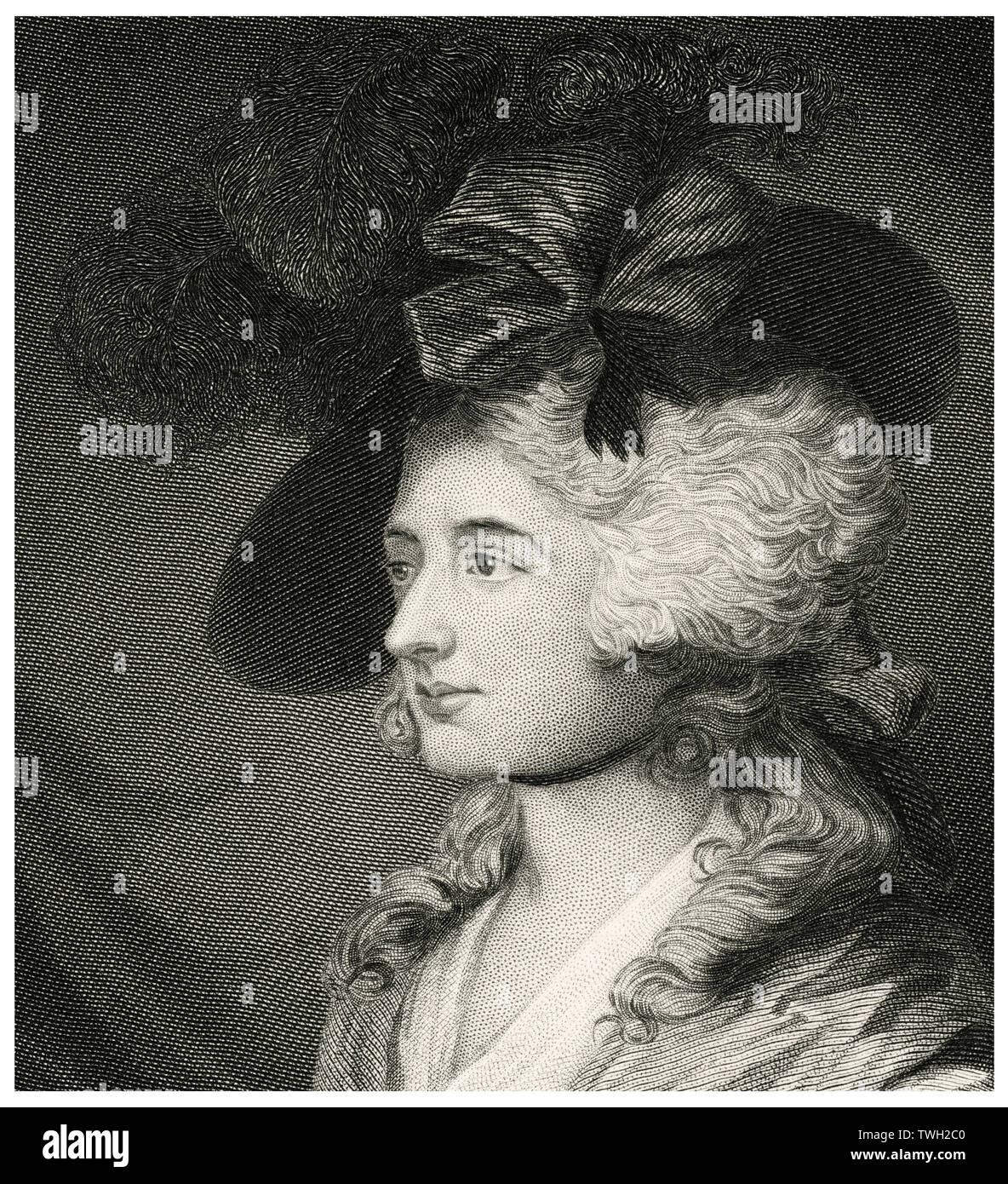 Sarah Siddons (1755-1831), Gallese attrice inglese, testa e spalle ritratto, acciaio incisione, galleria di ritratti di illustri uomini e donne di Europa e America da Evert A. Duyckinck, pubblicato da Henry J. Johnson Johnson, Wilson & Company, New York, 1873 Foto Stock Sarah Siddons (1755-1831), Gallese attrice inglese, testa e spalle ritratto, acciaio incisione, galleria di ritratti di illustri uomini e donne di Europa e America da Evert A. Duyckinck, pubblicato da Henry J. Johnson Johnson, Wilson & Company, New York, 1873 Foto Stock