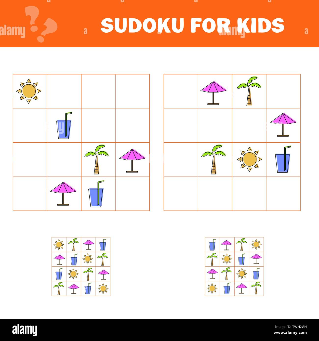 Sudoku per Bambini: 200 Sudoku Facili per Bambini con Istruzioni e  Soluzioni per Migliorare il Pensiero, la Logica e il Problem Solving – Large