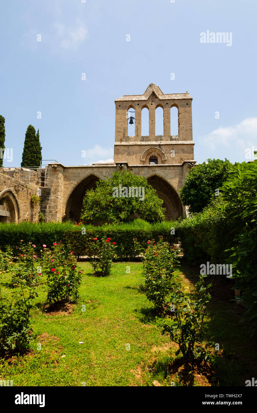 Bellapais Abbey, Kyrenia gamma, Repubblica Turca di Cipro del Nord. Foto Stock