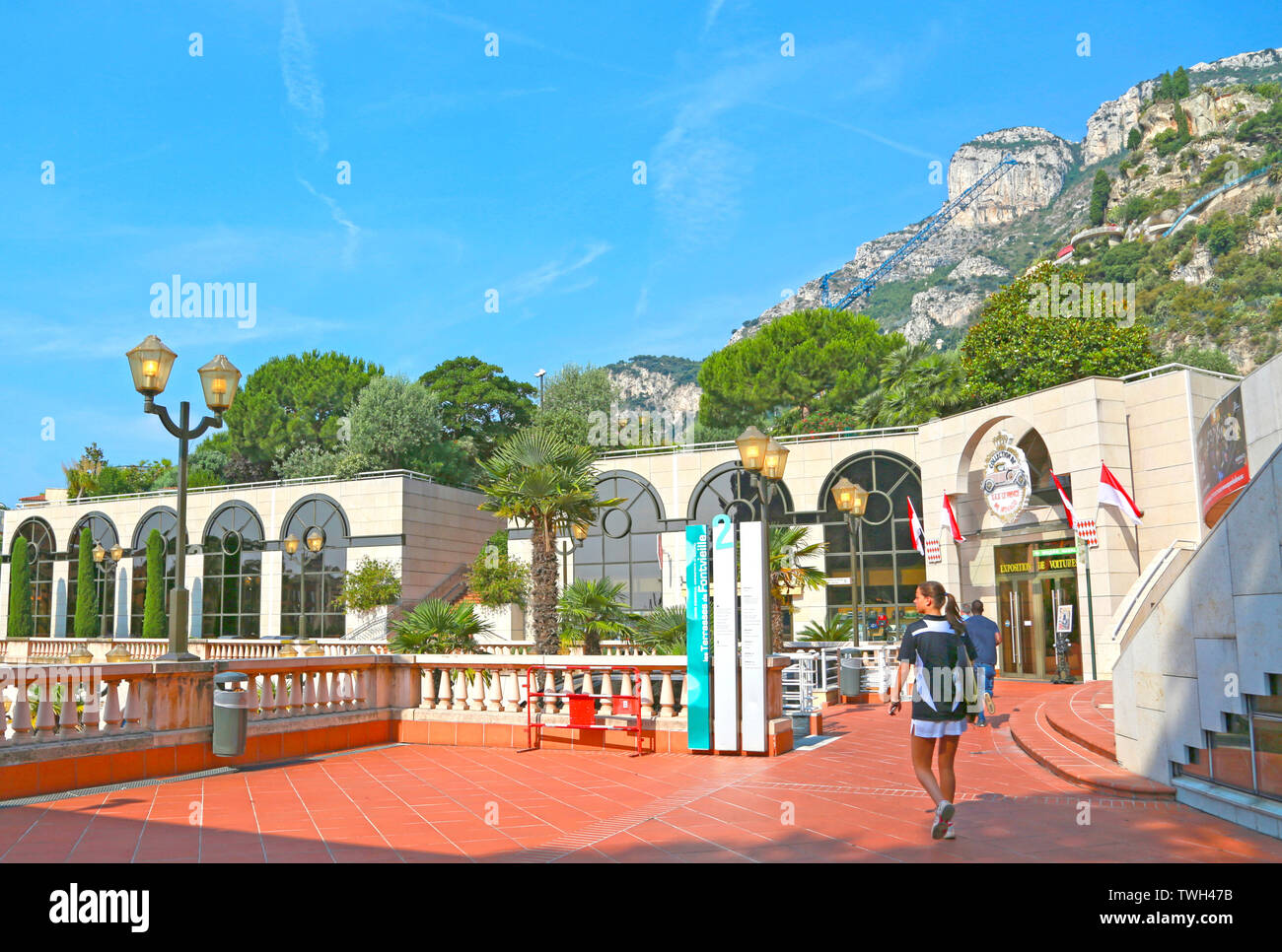 Fontvieille, Monaco - Giugno 13, 2014: il museo dell'automobile Monaco Top Cars Collection, la collezione personale del Principe Ranieri III di Monaco Foto Stock