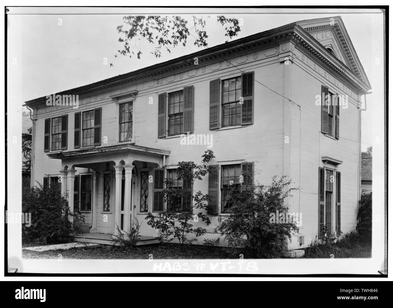 - Rollin C. Mallory House, lato sud della strada principale, ad ovest della strada del seminario, Castleton, Rutland County, VT; Dake, Thomas Royal; Mixon, Stanley P, fotografo Foto Stock
