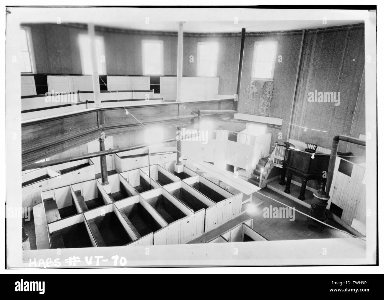 - Round Meetinghouse, città comune, .5 miglio a sud degli Stati Uniti Il percorso 2, Richmond, Chittenden County, VT; Rhodes, William; Mixon, Stanley P, fotografo Foto Stock