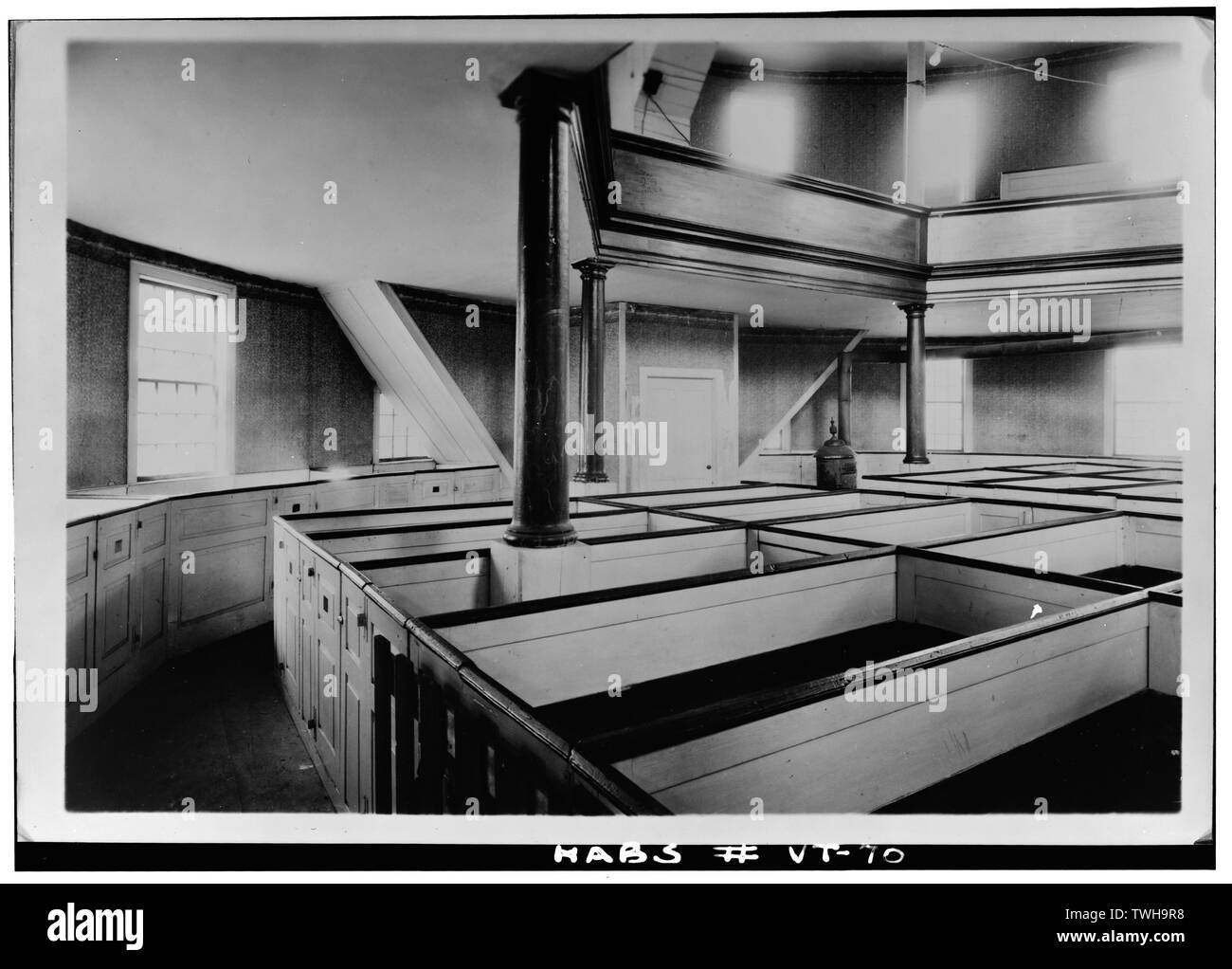 - Round Meetinghouse, città comune, .5 miglio a sud degli Stati Uniti Il percorso 2, Richmond, Chittenden County, VT; Rhodes, William; Mixon, Stanley P, fotografo Foto Stock