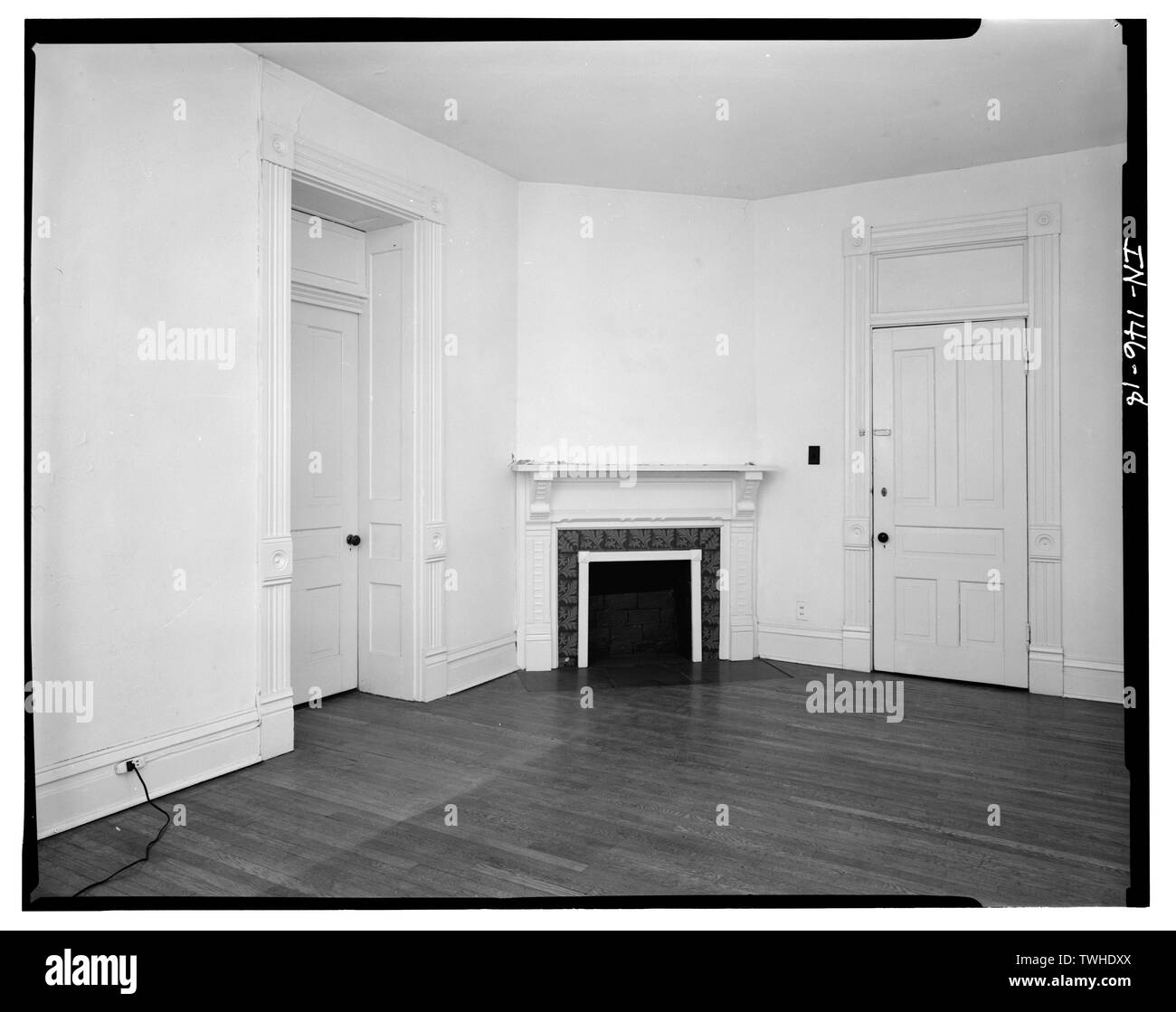 Camera secondo piano (-204) guardando verso nord-ovest - Thomas Harrison House, 514 West Main Street, Richmond, Wayne County, in Foto Stock