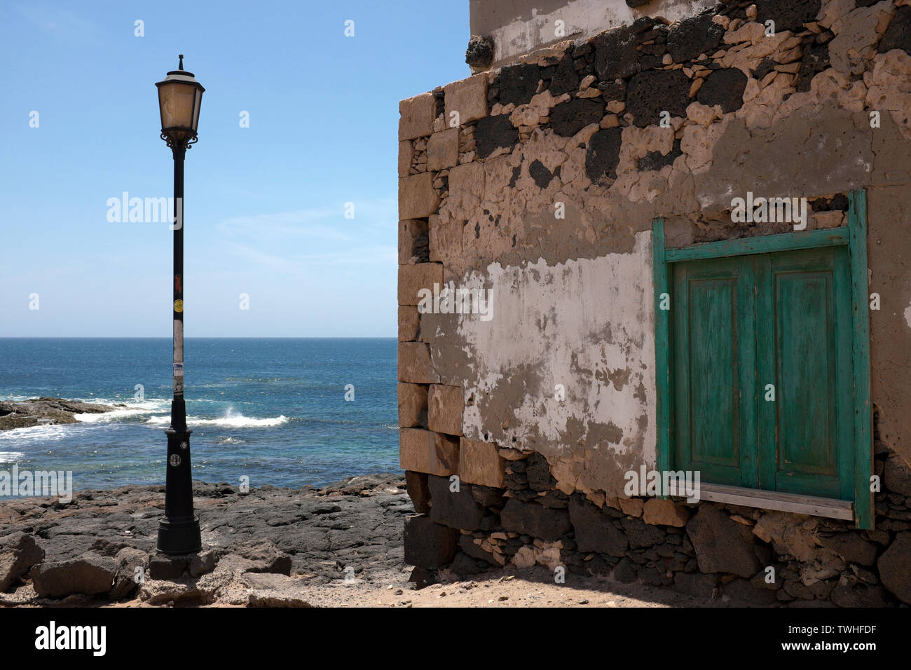 Costruzione rustica a El Cotillo, Fuerteventura Foto Stock