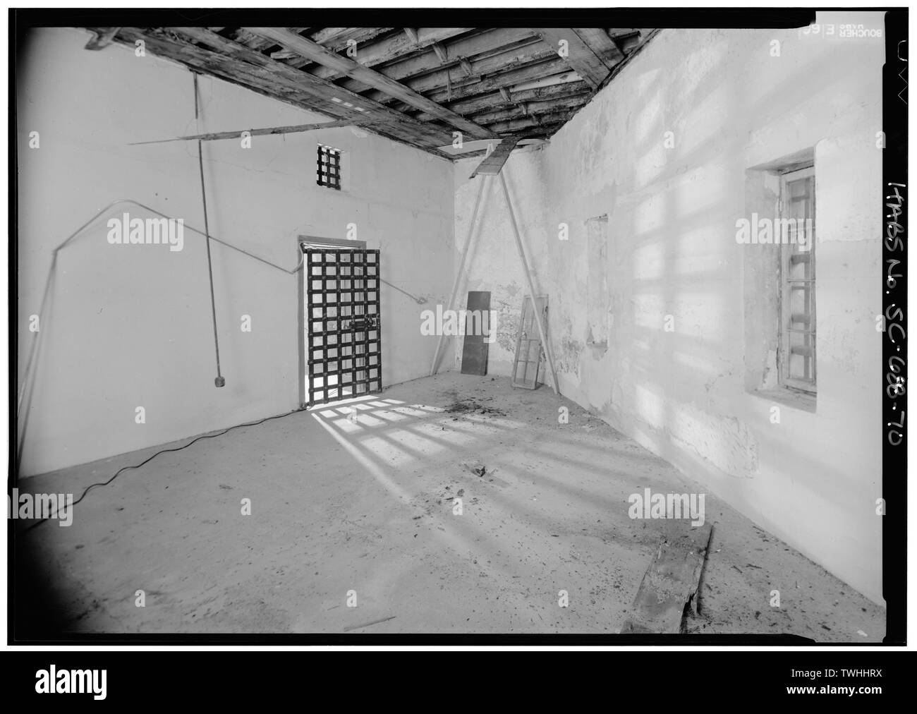 Secondo piano, cella di contenimento NO. 1, DAL SUD-EST - Charleston County Jail, 21 Magazine Street, Charleston, Contea di Charleston, Sc; Mills, Robert; Barbot; Seyle; prezzo, Virginia B, trasmettitore Foto Stock