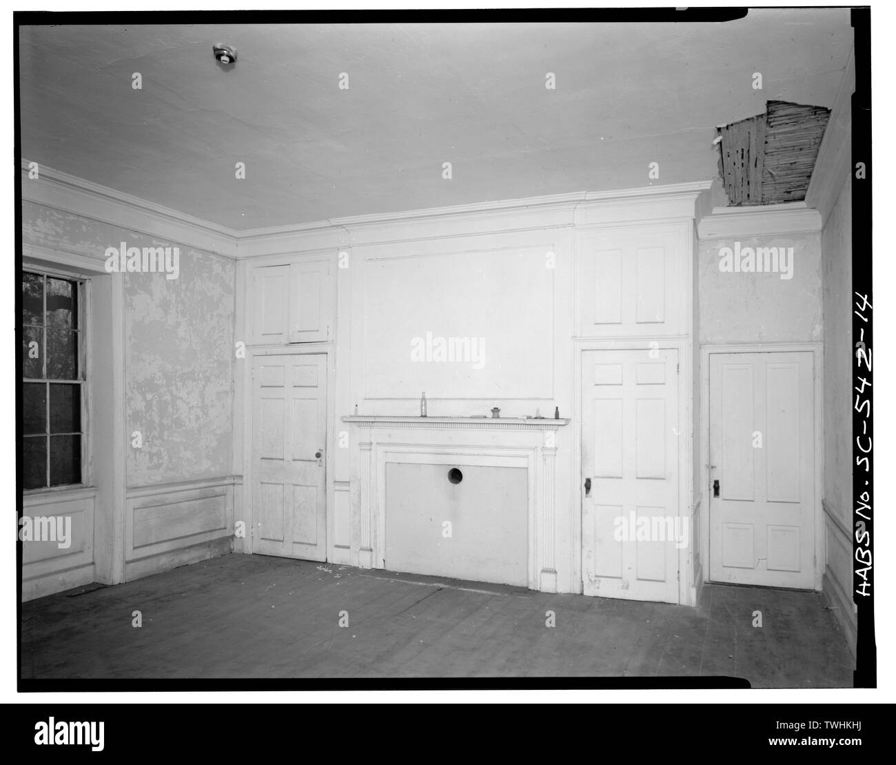 Secondo piano, SOUTHWEST CAMERA, PARETE NORD - Elizabeth Barnwell Gough House, 705 Washington Street, Beaufort, Beaufort County, SC; Gough, Elizabeth Barnwell; Barnwell, Nathaniel; Barnwell, Jack; Brooker, Colin; Brooker, Jane Bruce; Historic Beaufort Foundation, sponsor; prezzo, Virginia Barrett, trasmettitore; Boucher, Jack e del fotografo; Brooker, Colin, storico; Bayless, Charles N, fotografo Foto Stock