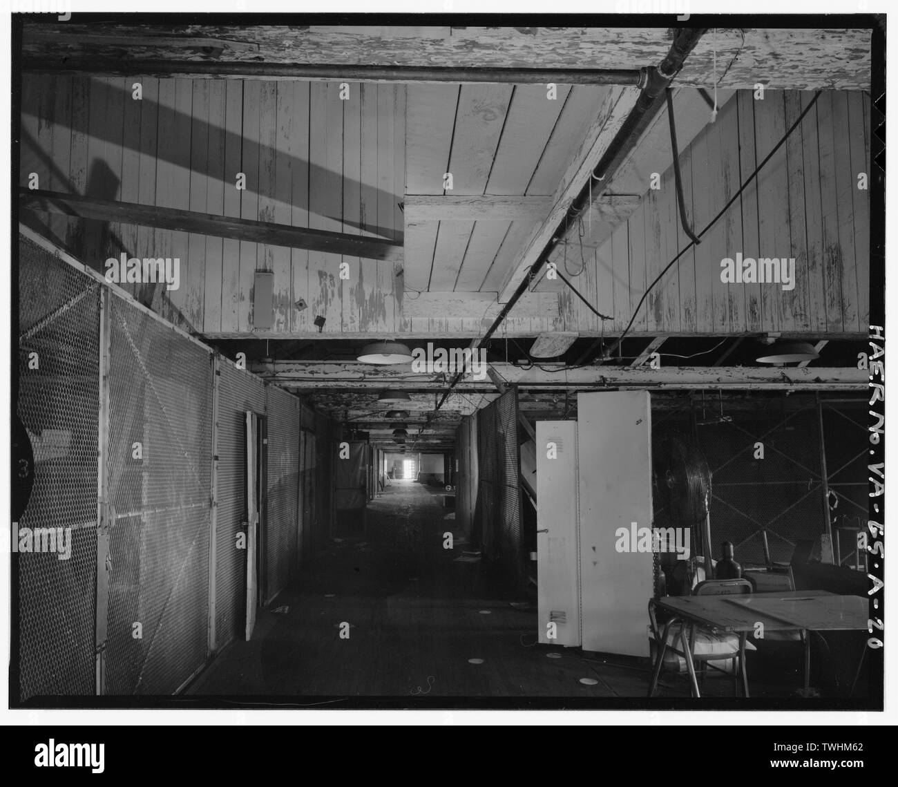 Secondo piano, vista nord - Norfolk Naval Shipyard, montante House, lato ovest di Warrington Avenue tra Shubrick brezza e strade, Portsmouth, Portsmouth, VA Foto Stock