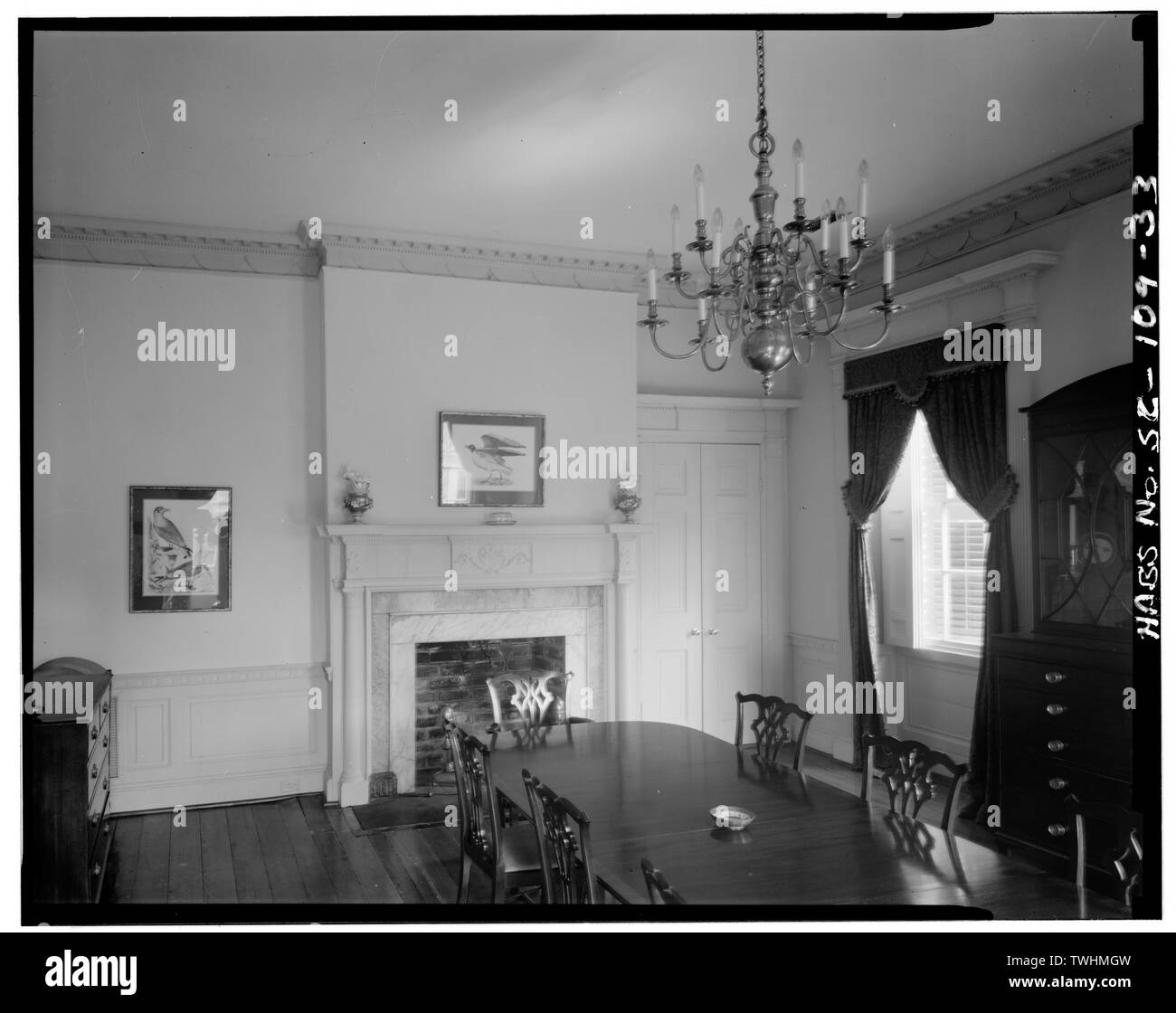 Secondo piano - SUD-EST CAMERA, PARETE NORD - William Blacklock House, 18 Bull street, Charleston, Contea di Charleston, Sc Foto Stock