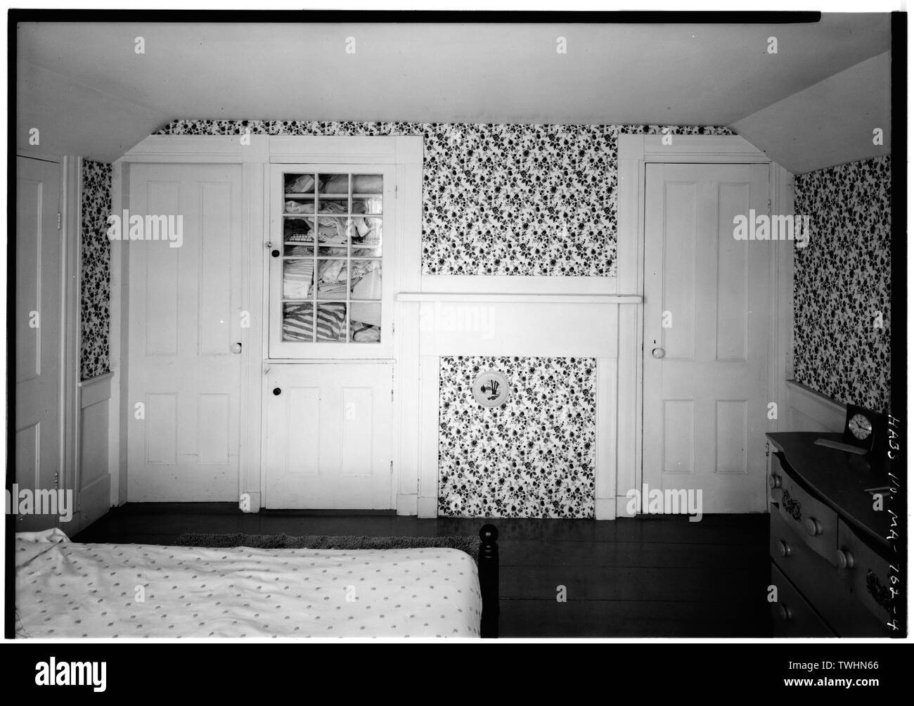 Al secondo piano camera NORD PARETE CAMINO - Thomas ricca casa, Old County Road, Truro, Barnstable County, MA Foto Stock