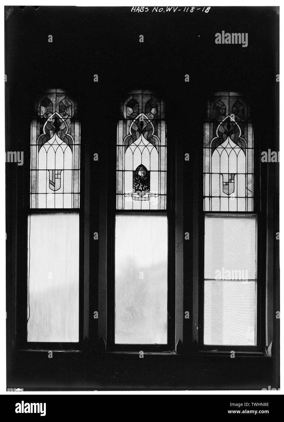 Secondo piano stanza nella sezione centrale, angolo sud-ovest - Betania College, il vecchio edificio principale, Route 67, Betania, Brooke County, WV; Walter e Wilson; Morris, Scott, trasmettitore; DeBoer, Ruth, trasmettitore Foto Stock