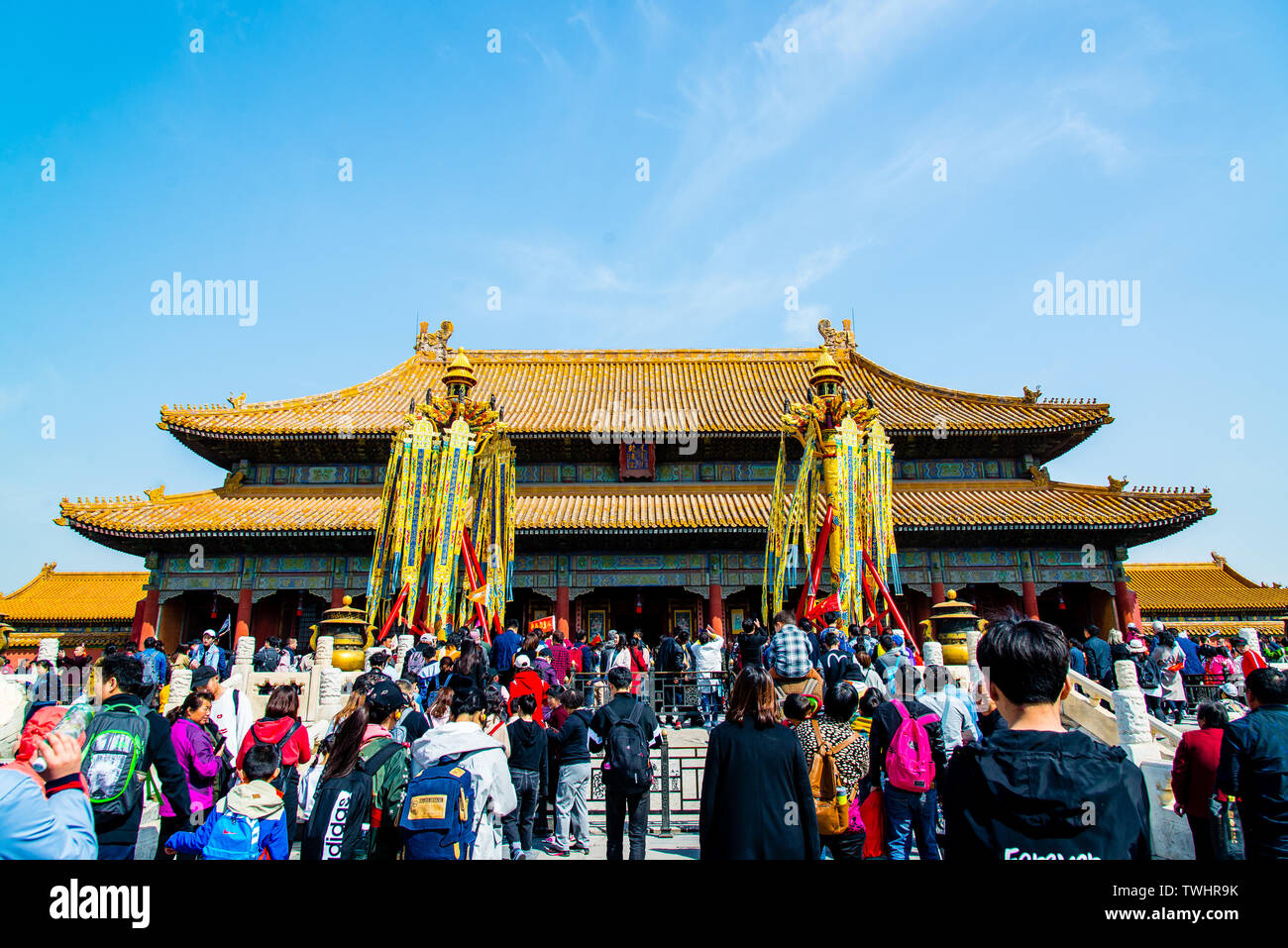 Il Royal Palace hotel pavillon nella Città Proibita di Pechino Foto Stock