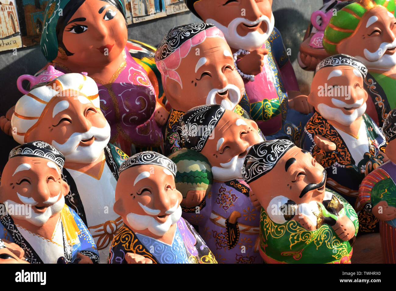 Silk Road bambole della tradizione islamica a Bukhara Foto Stock