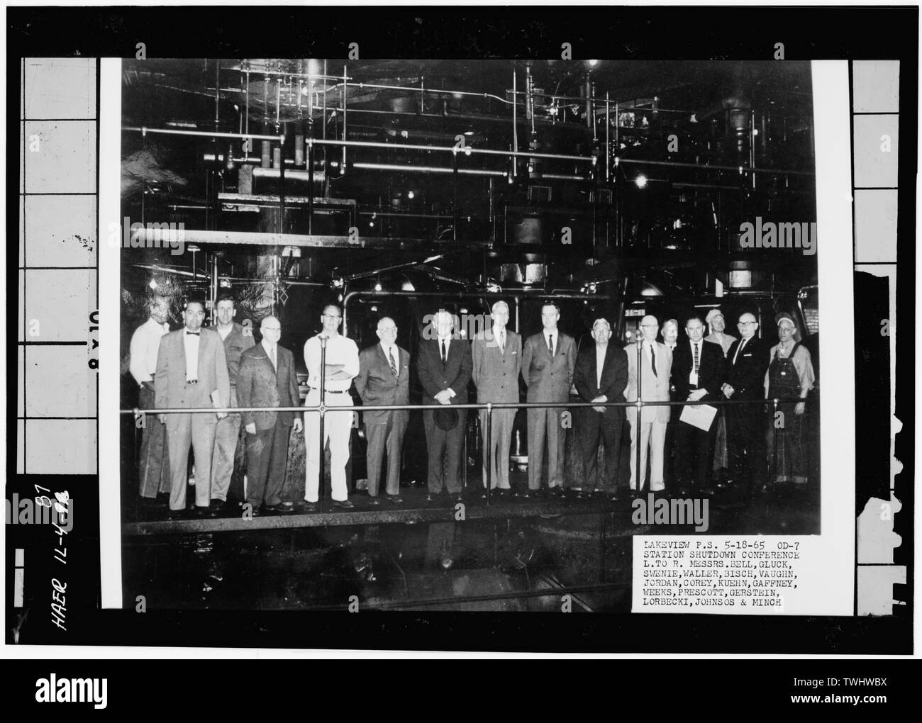 Conferenza di arresto. - Lakeview Stazione di pompaggio, Clarendon e Montrose Avenue, Chicago, Contea di Cook, il Foto Stock