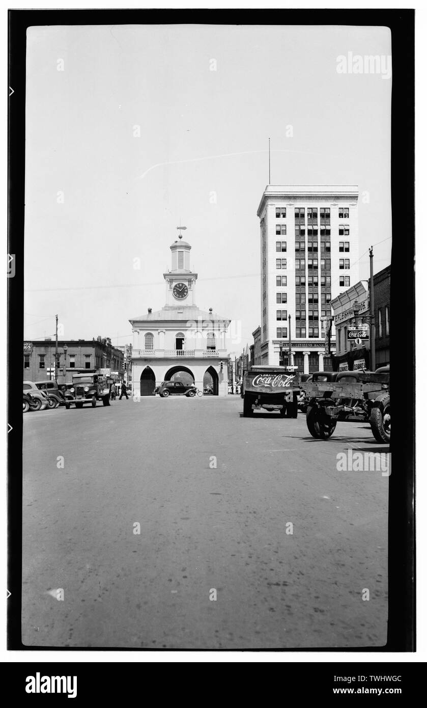 Lato. - Il Vecchio Mercato House, fieno, Verde, Persona e Gillespie strade, Fayetteville, Cumberland County, NC Foto Stock