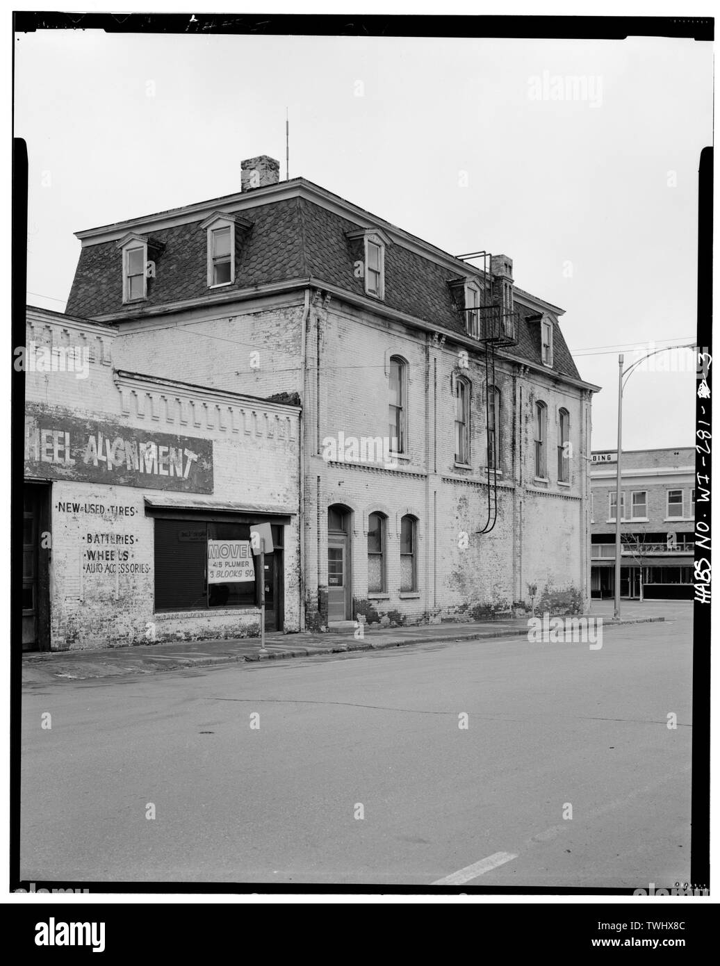 Elevazione laterale, dal nord-ovest - Washington House, 329 Washington Street, Wausau, maratona County, WI; Heiman, Ed. Foto Stock