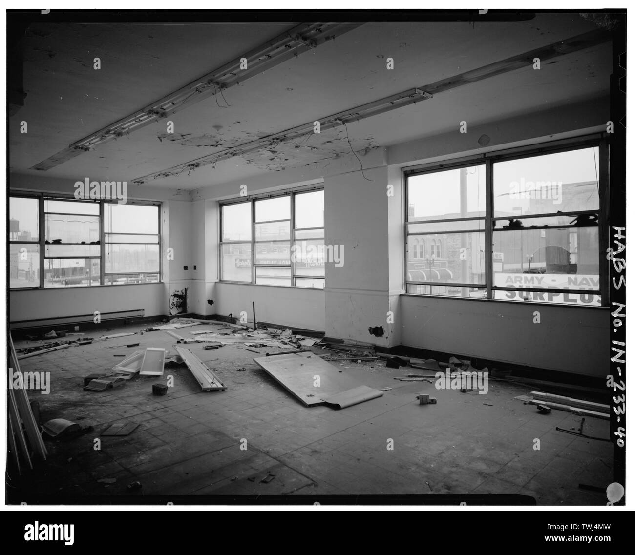 Secondo piano, negozio -6, guardando ad est - Hotel in Indiana, 5116 Hohman Avenue, Hammond, la contea del lago, in Foto Stock