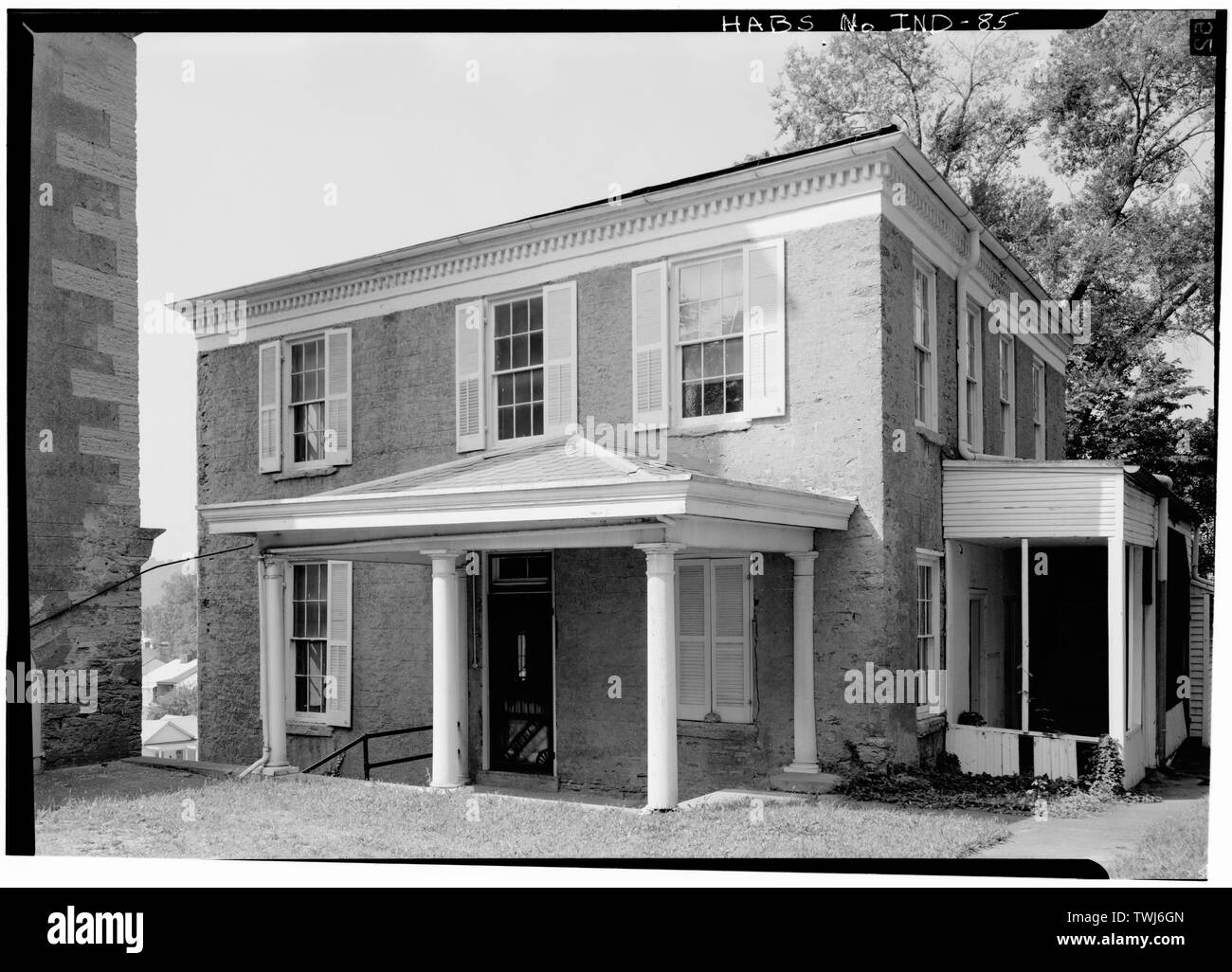 Settembre 1971 vista dal fronte orientale - La parrocchia di San Michele Canonica, 519 East Third Street, Madison, Jefferson county, IN; Costigan, Francesco Foto Stock