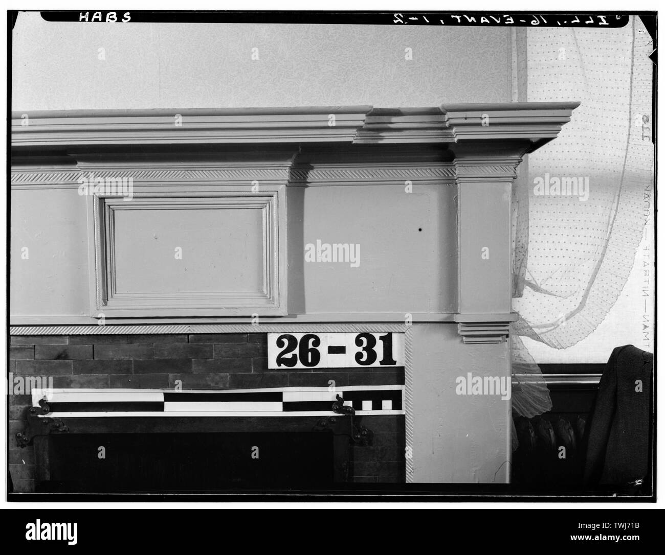 - Shadrak Bond Mantel, 929 Sheridan Road (spostato da Kaskaskia, IL), Evanston, Contea di Cook, il Foto Stock