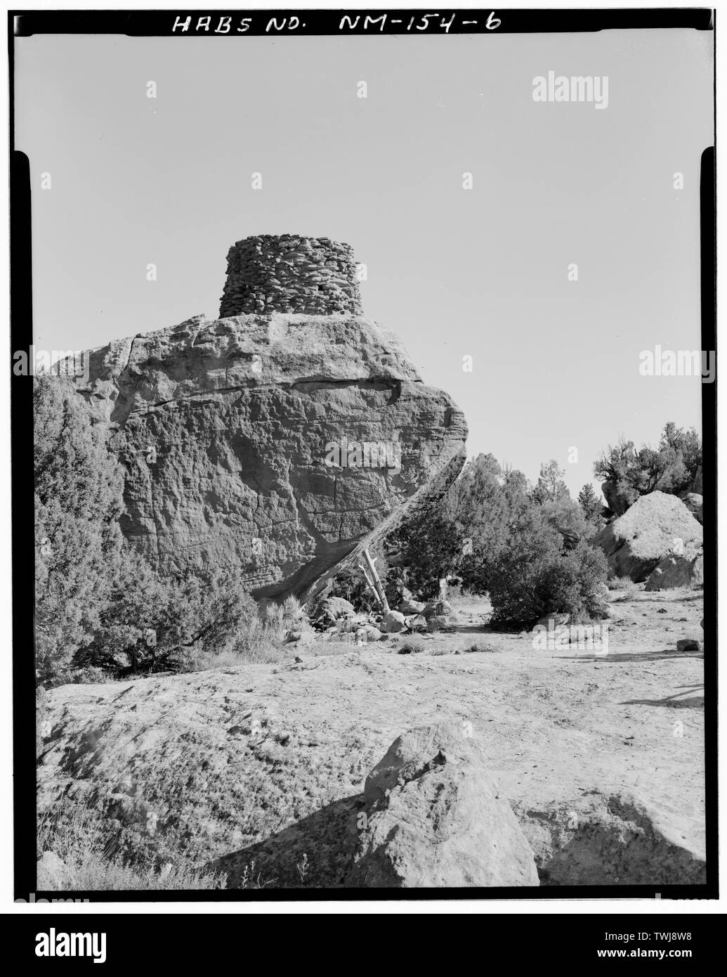 - Simon Canyon Pueblito, circa 0,6 miglia a nord di Simon Canyon alla confluenza con il fiume San Juan, Blanco, la Contea di San Juan, NM Foto Stock
