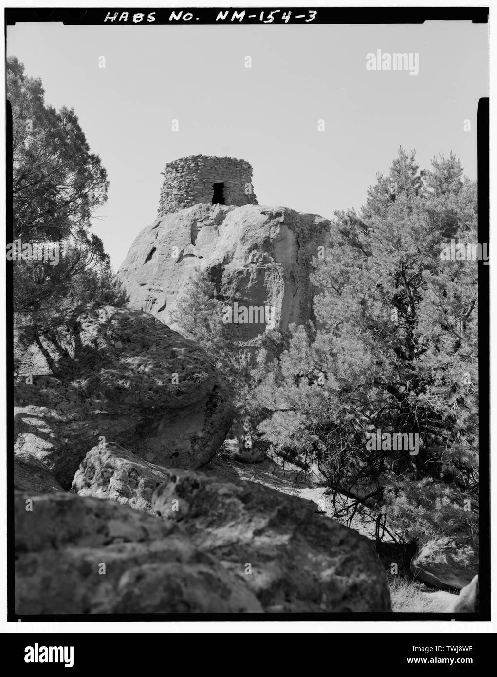 - Simon Canyon Pueblito, circa 0,6 miglia a nord di Simon Canyon alla confluenza con il fiume San Juan, Blanco, la Contea di San Juan, NM Foto Stock