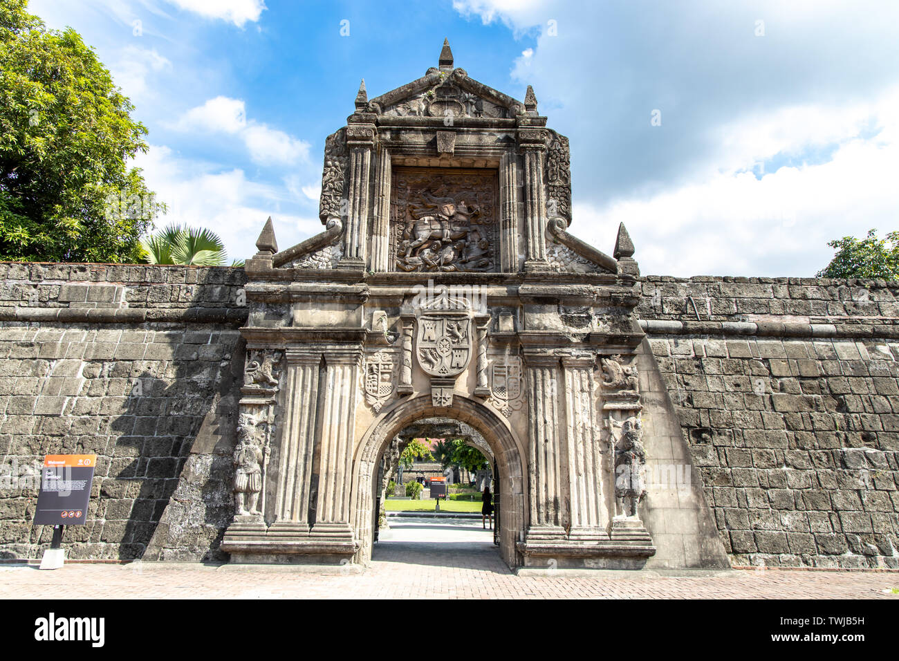 Giugno 9,2019 Forte Santiago Gate a Intramuros, Manila , Filippine Foto Stock