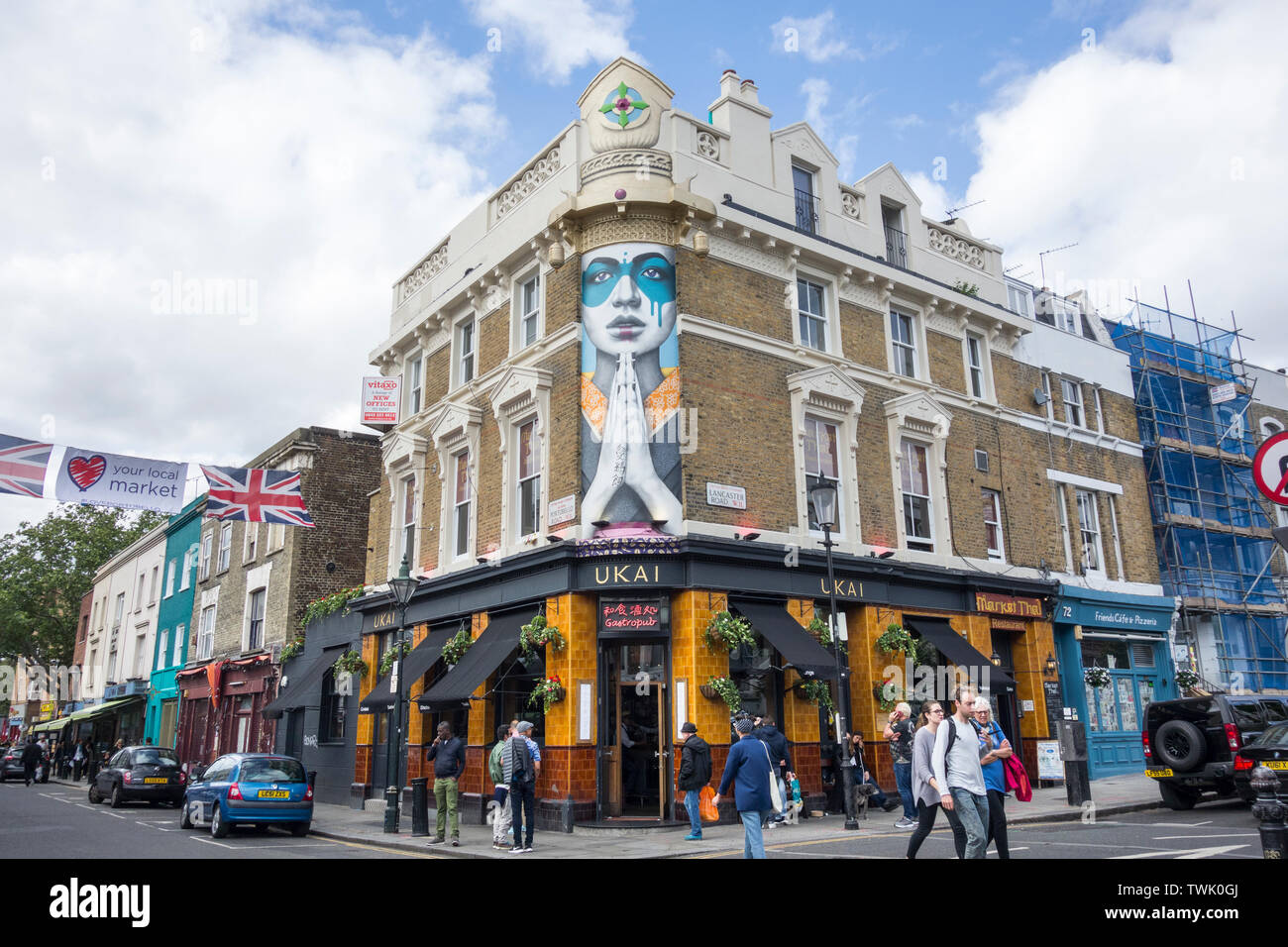 Ukai bar e ristorante giapponese sul Portobello Road, London, Regno Unito Foto Stock