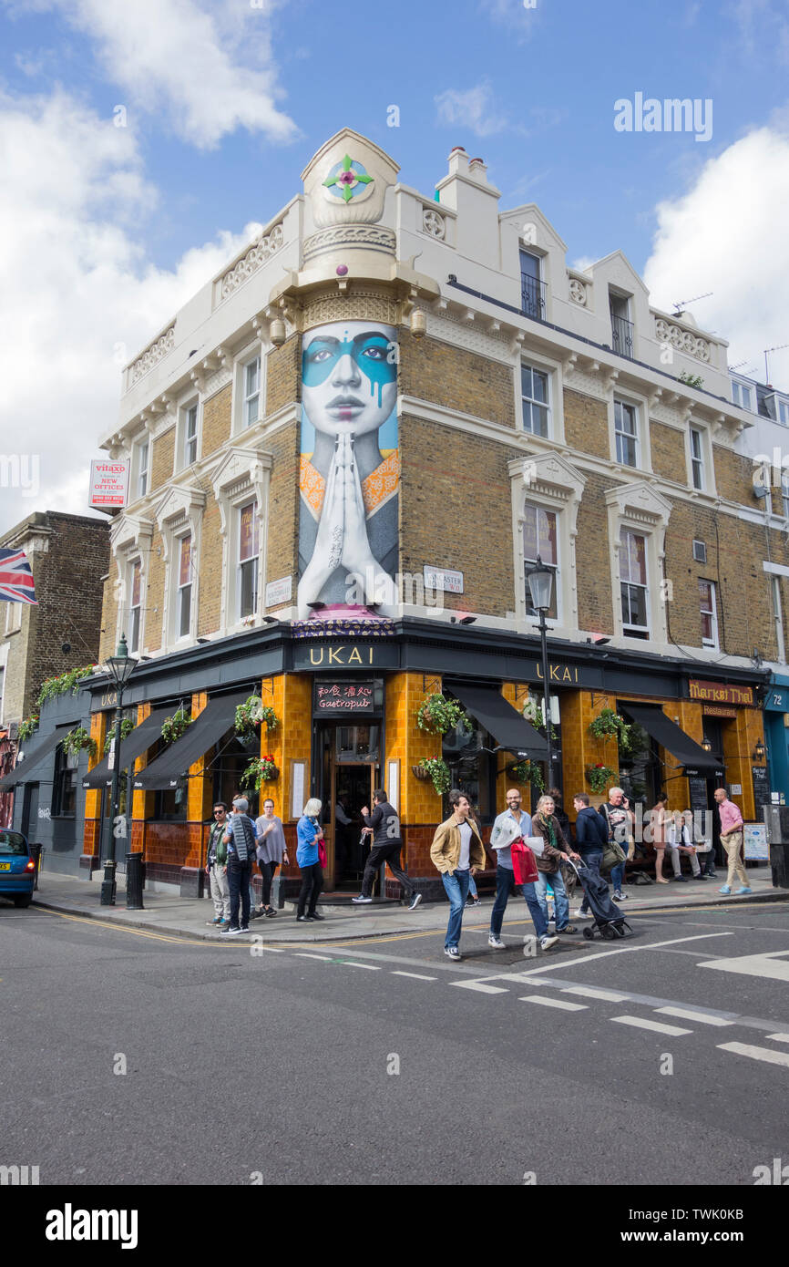 Ukai bar e ristorante giapponese sul Portobello Road, London, Regno Unito Foto Stock