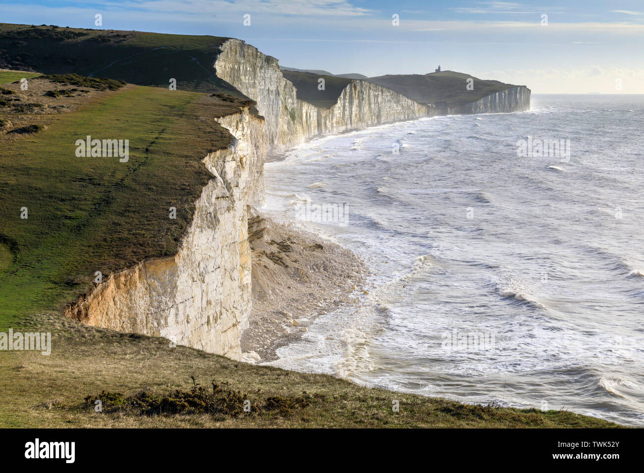 Sette sorelle in East Sussex. Foto Stock