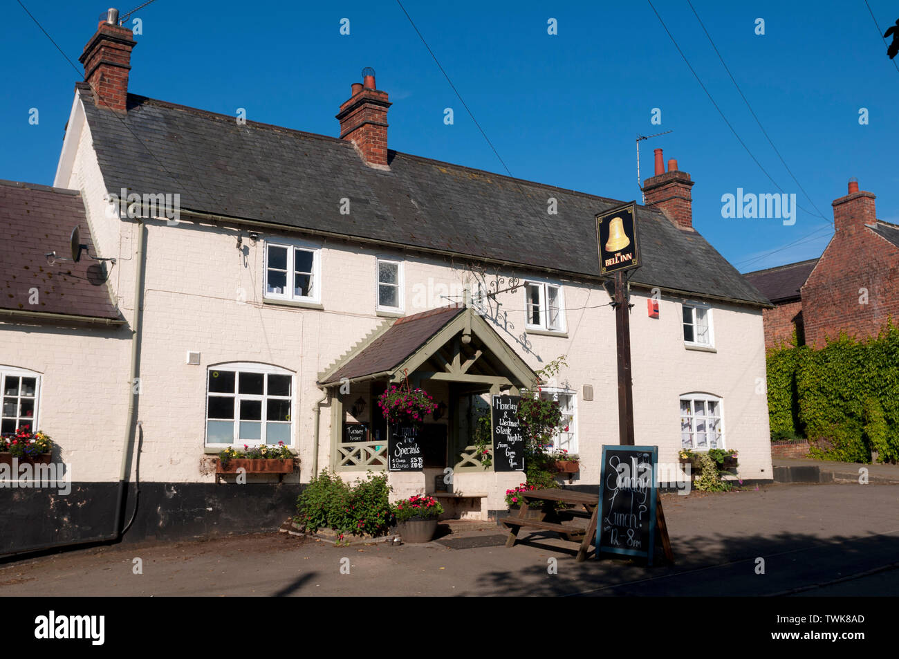 La Bell Inn, Gumley, Leicestershire, England, Regno Unito Foto Stock