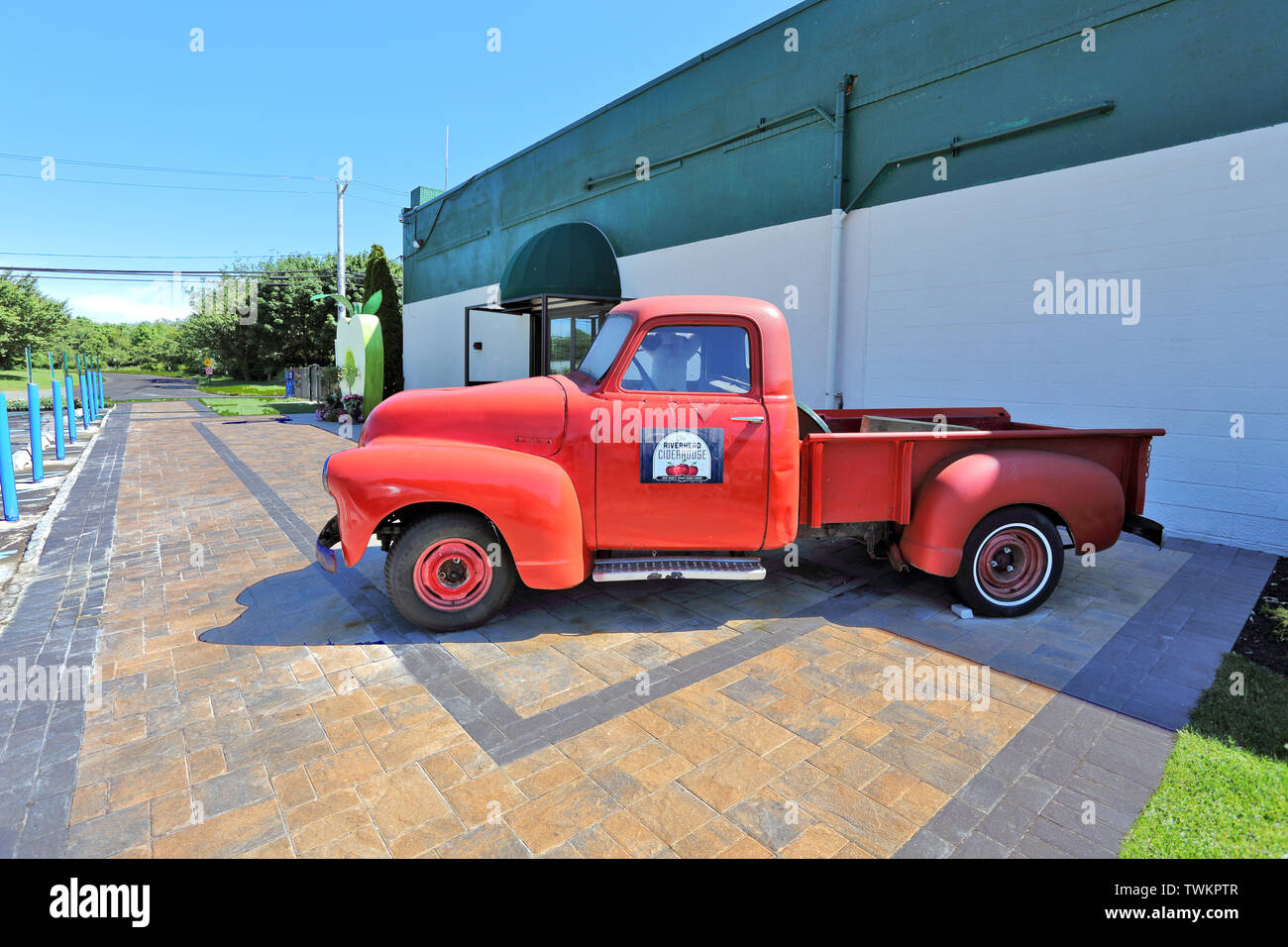 Il Riverhead Cider house cava di adescamento eastern Long Island New York Foto Stock