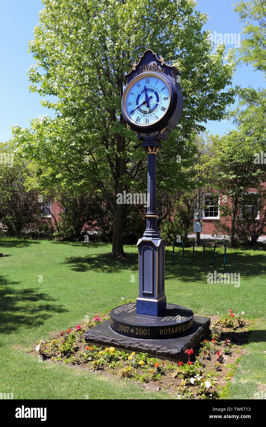 Town Square Greenport Long Island New York Foto Stock